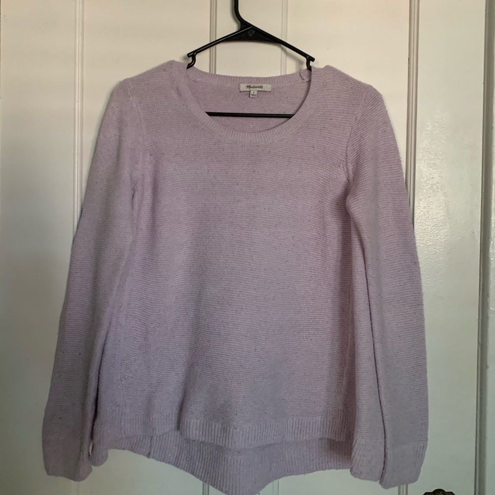 Madewell lilac knit sweater